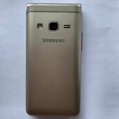 Unlocked Samsung Galaxy Folder G1600 Dual SIM LTE Flip SmartPhone Gold OPEN BOX