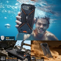 OUKITEL G3 Rugged Phone 16GB 128GB Android 15 6300mAh 6.0″ NFC 4G IP68 T-Mobile