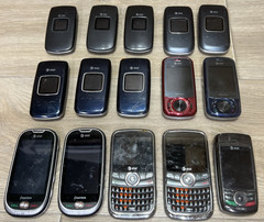 Lot of 15 Various ATT Pantech Cell Phones *Not Tested AS-IS **Model in Descripti