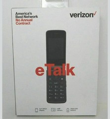 Verizon Wireless Freetel eTalk Prepaid Flip Phone(grey)
