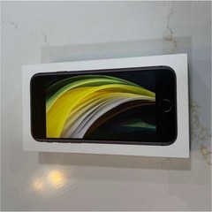 Apple iPhone SE (2020) Black Smartphone with Box, Lightning Connectivity