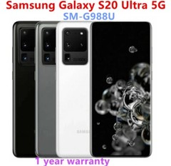 Samsung Galaxy S20 Ultra 5G SM-G988U 128GB GSM Unlocked Smartphone -New Sealed