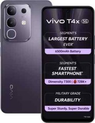 vivo T4x 5G Factory Unlocked Dual SIM V2437-128 GB Storage-8 GB RAM-Purple