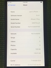 Apple iPhone 7 Plus – 128GB – Matt Black (Unlocked) A1661 (CDMA + GSM)
