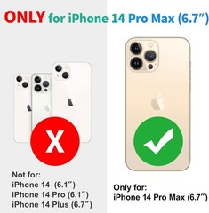 iPhone 14 Pro Max Waterproof Case – Built-in Shockproof Dustproof Screen Protect
