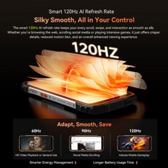 OSCAL PILOT 3 5G 4G AI Rugged Smartphone Android 15 Mobile 120Hz Waterproof IP68