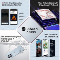 MOTOROLA Edge 70 Fusion (COUNTRY AIR, 8+256GB) Snapdragon® 7s Gen 4 SmartPhone