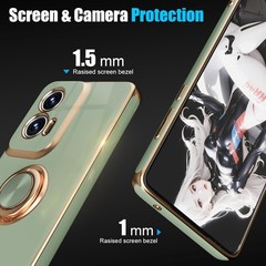 for Moto G Stylus 5G 2024 Case, Screen Protector, 360° Rotation Ring Kickstand