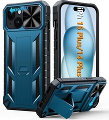 iPhone 15 Plus Case: iPhone 14 Plus Phone Case with Kickstand | Rugged Heavy Dut