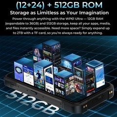 Unlocked 5G OUKITEL WP61 Rugged Phone Android 16 Mobile Outdoors Camping Light