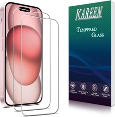 2PCS Screen Protector for iPhone 15 & iPhone 15 Pro 6.1 Inch Anti Scratch Bubble