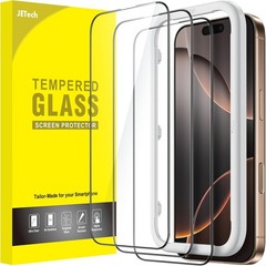 3PCS Full Coverage Screen Protector for iPhone 16 Pro Max 6.9 Inch Case Friendly
