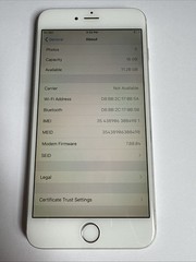 iPhone 6 Plus 16GB Unlocked Smartphone Silver Tested Working 80% BH