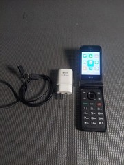 LG Classic Flip L125DL – Gray and Black ( TracFone ) 4G VoLTE Smartphone