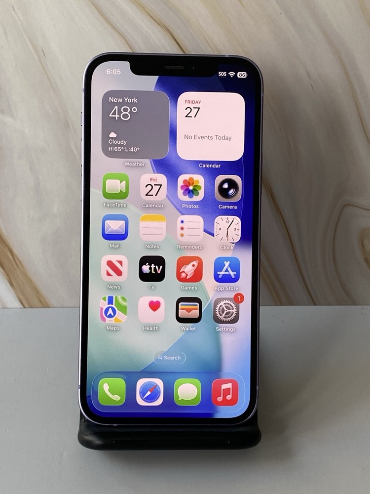 iPhone 12 64GB Purple Unlocked 89% Battery Health
