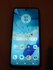 Cracked Motorola Moto G 5G 2023 XT2313-6 64GB Phone, Ink Blue, Dish Wireless #37