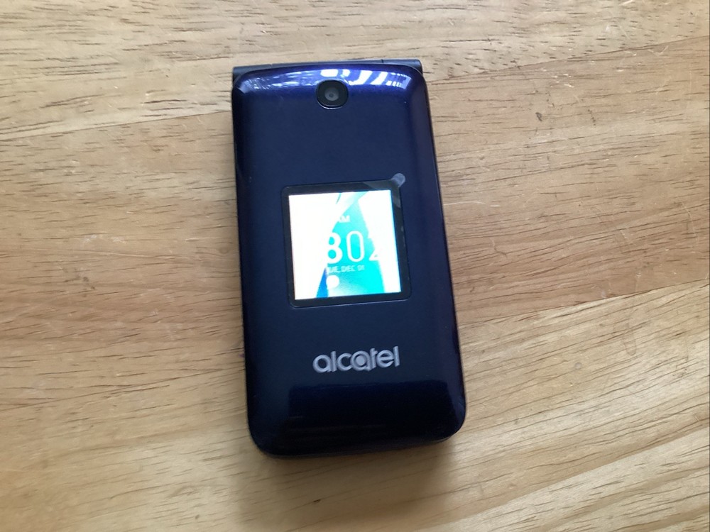 Alcatel Go Flip 4044N – Blue (Unlocked) Flip Phone Excellent