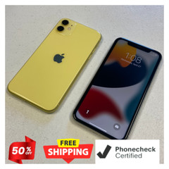 Apple iPhone 11 64GB/128GB – Unlocked, Mint Black, Yellow, Green – Verizon, AT&