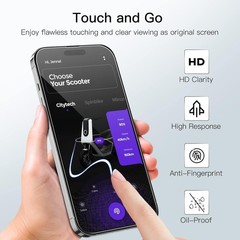 3PCS Full Coverage Screen Protector for iPhone 14 Pro Max 6.7 Inch Case Friendly