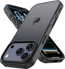 Shockproof Matte Black Case for iPhone 17 Pro Max, Slim Hard Back Cover – PinLiS