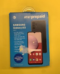 AT&T Samsung Galaxy A13 LTE | 32GB Black Prepaid Smartphone *** New Open Box ***