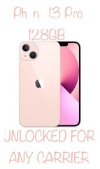 Apple iPhone 13, A2482, 128GB, Pink, Unlocked, EXCELLENT Condition (Free Ship)