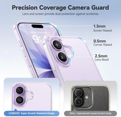 for iPhone 17 Case Smooth Crystal Clear, Anti-Yellow & Virgin TPU, Slim Transpar