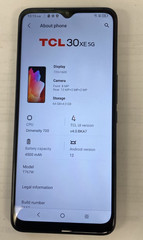 TCL 30 XE 5G 64GB T767W Black T-Mobile Smartphone 0716-04T