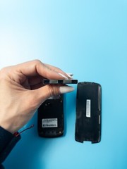 Motorola i290 Black and Gray Phone Unlocked 3.7V Lithium Battery