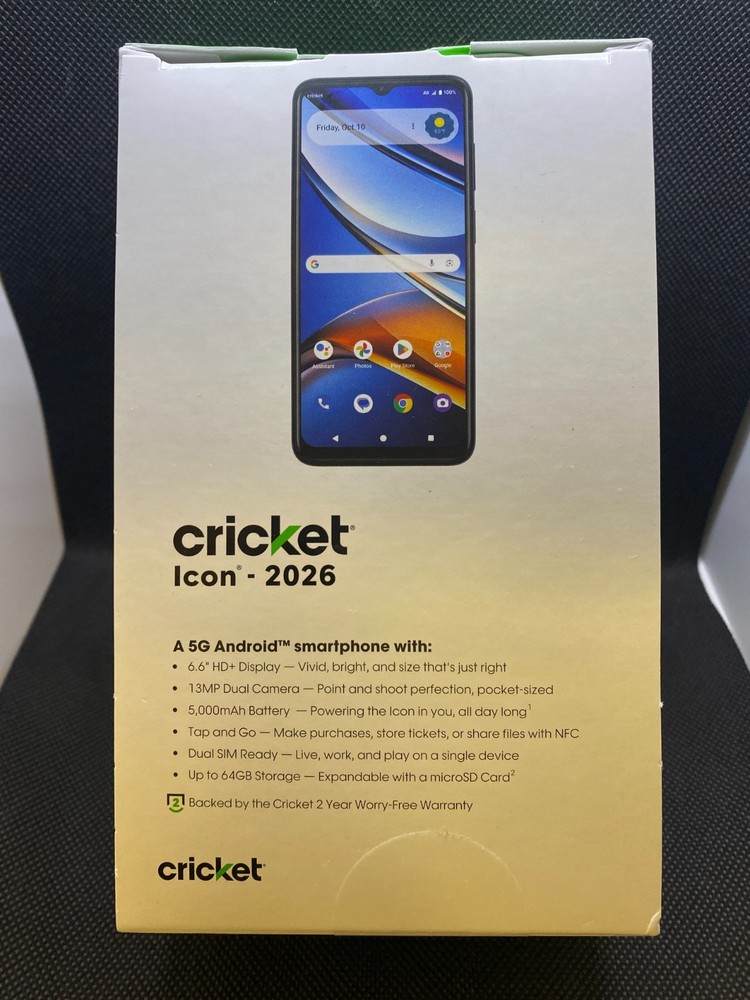 Cricket – Icon – 2026 – 64GB – Steel Grey – *READ DESC*
