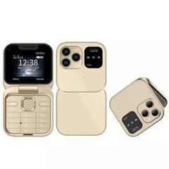 For i16Pro Mini Unlocked Flip Mobile Phone 2 SIM Card Small Display Foldable HOT