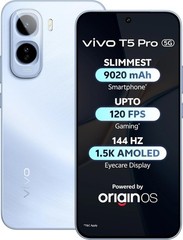 vivo T5 Pro 5G (Blue, 256 GB 8 GB RAM) Snapdragon 7s Gen 4 GLOBAL VERSION.