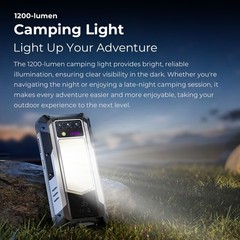 OUKITEL WP100 5G IP68 Phone Laser Rangefinder Camping Light US 120Hz 33000mAh