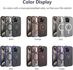 iPhone 14 Pro Max Case Translucent Matte Back Slim Magnetic Case for iPhone 14 P