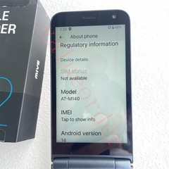 Unlocked Original ALT MIVE Style Folder 2 AT-M140 WIFI GSM 32GB Flip Smartphone