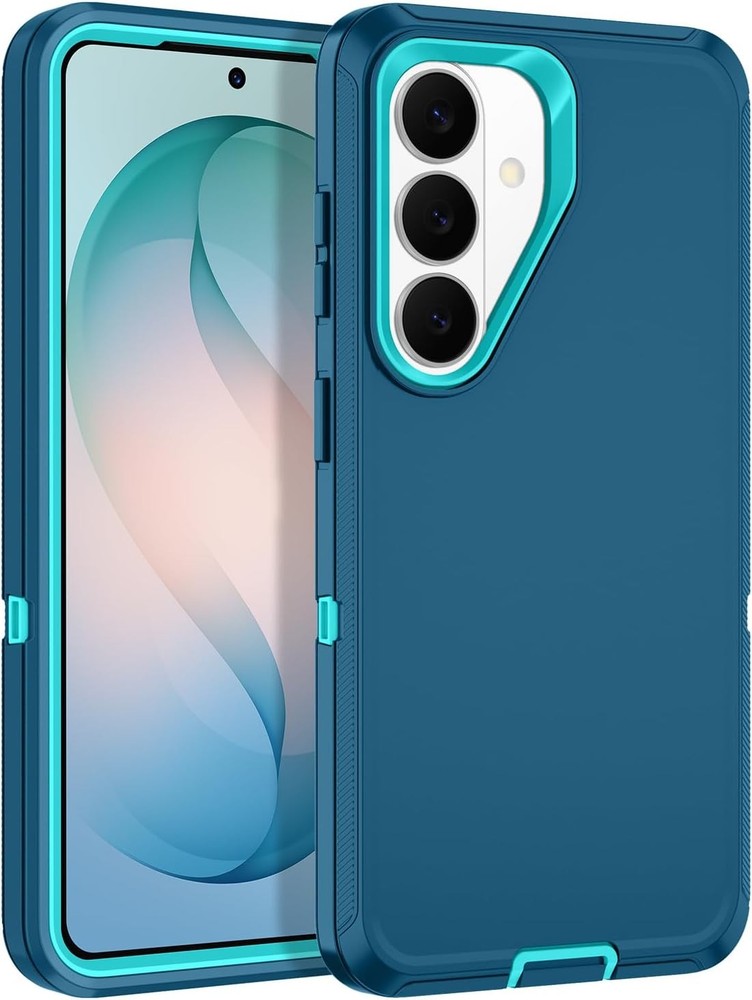Samsung Galaxy S26 Plus Case Heavy Duty Protective Shockproof 3-Layer Turquoise