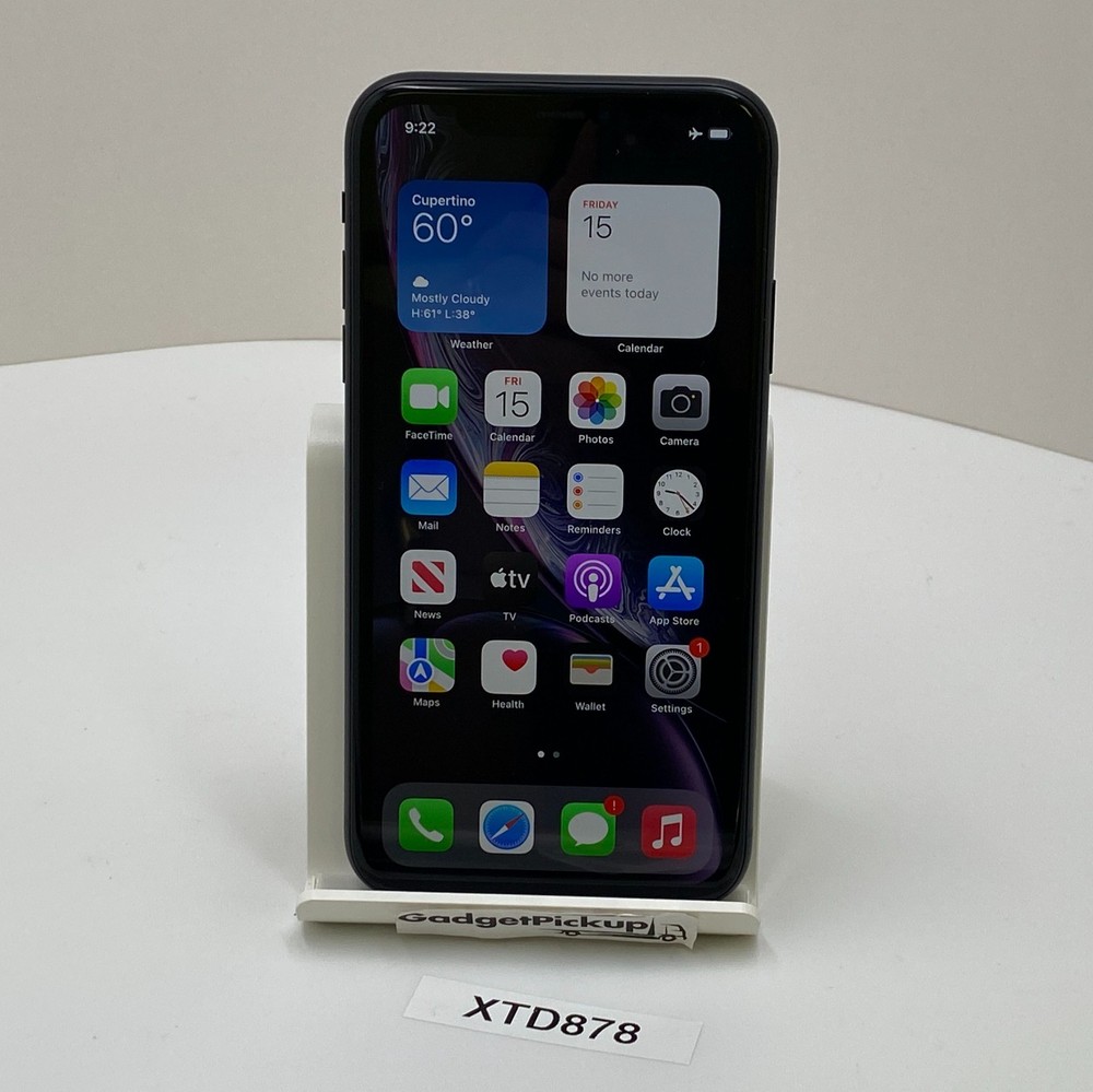 Apple iPhone XR – 64GB – Black (Unlocked) – Open Box