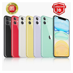 Apple iPhone 11 White Black Yellow – GSM Unlocked At&t – 64GB/128GB