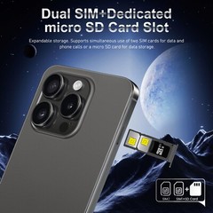 New i15 Pro Max 6.8″ 16GB+1TB Android 14 Smartphone Unlocked Dual SIM/8000mAh