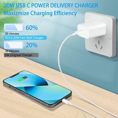 20W Super Fast Charger Cable Type C For iPhone 14 13 12 11Pro Max Xs XR 7Plus