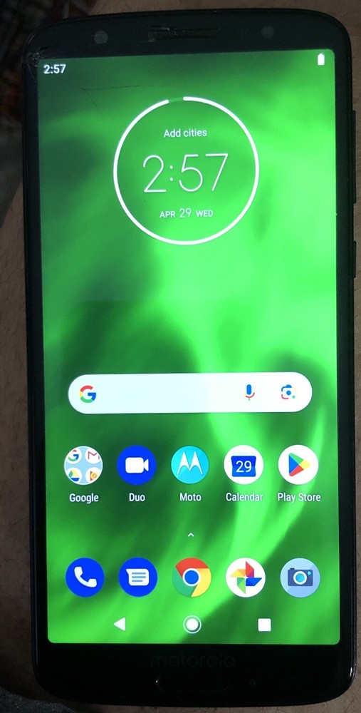 [BROKEN] Motorola Moto G6 XT1925-6 Black 32GB (Verizon) Cracked Glass