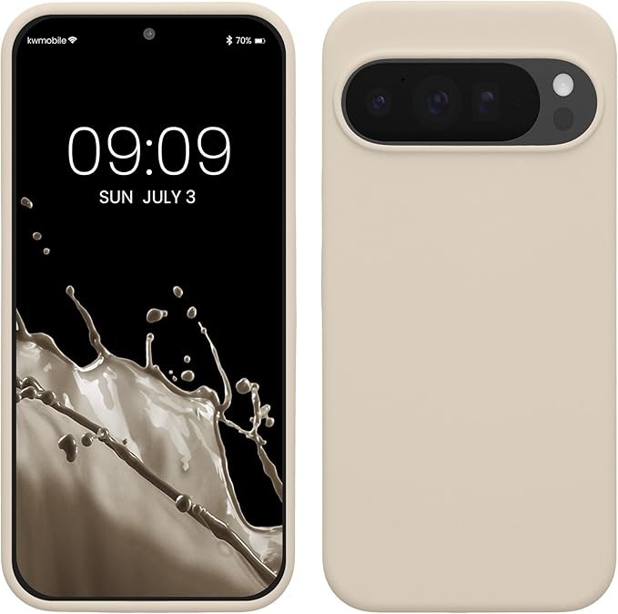 Google Pixel 10 Pro XL Case – TPU Silicone Phone Cover with Soft Cream Matte Fin