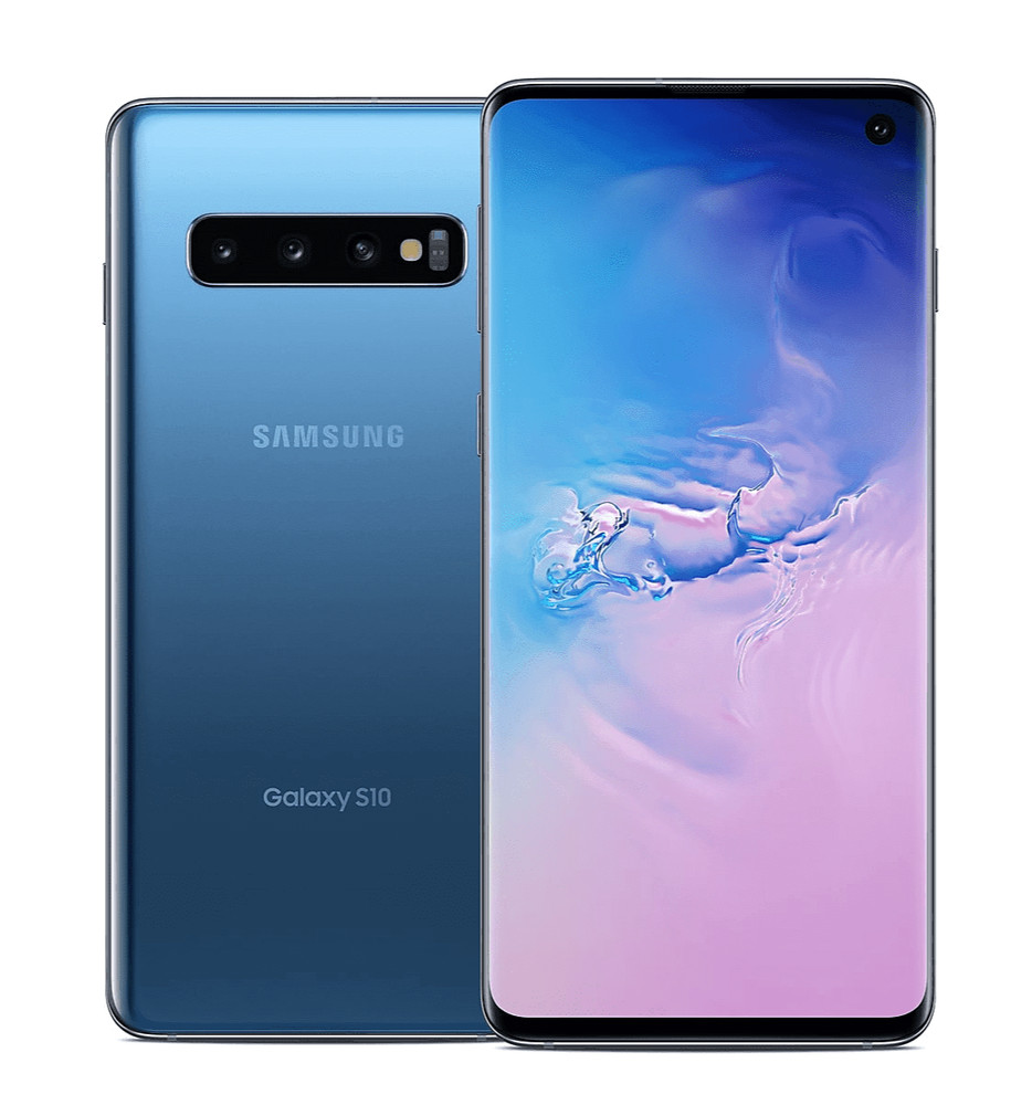 Samsung Galaxy S10 SM-G973U – 128GB – Prism Blue Fully Unlocked B+