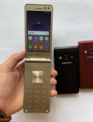Samsung Galaxy Folder 2 SM-G1650 Flip Phone Big Keyboad Android Dual SIM RED A+