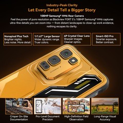 Blackview FORT 5 4G LTE AI Slim Rugged Phone Android 16 Waterproof Octa Core NFC
