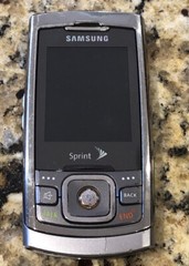 Samsung SPH-M810 Instinct Silver With Battery.