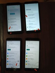 Lot of 4 Coolpad Legacy S CP3648A(2pc)/Cloud Stratus C7/TCL A502DL 16GB For part