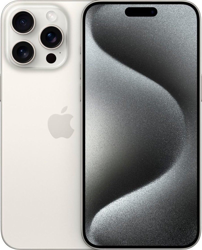 (Metro PCS) Apple iPhone 15 Pro – 128GB – White Titanium – A GRADE