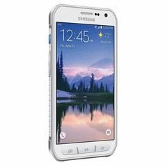 White Samsung Galaxy S6 Active SM-G890A Octa Core Rugged Unlocked 32GB Moderate