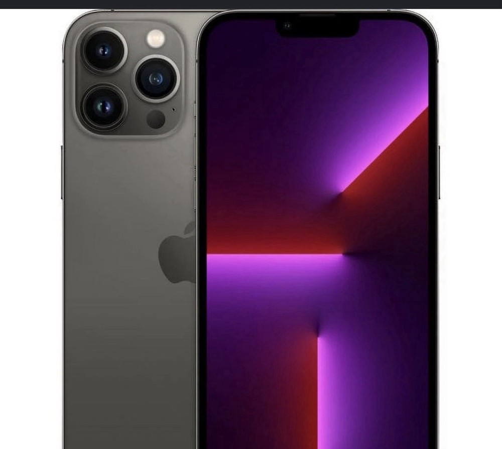 Apple iPhone 13 Pro Max Gray Slate Smartphone w/ 12MP Triple Rear Camera